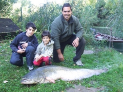 Babai Zoltán 34 kg-os harcsája (2012.10.06)